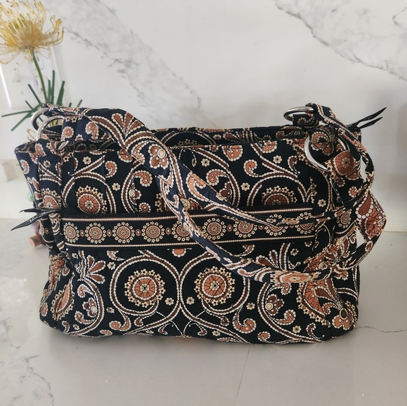 Vera Bradley EUC Y2K Brown Caffe Quilted Shoulder Bag - Picture 16 of 16